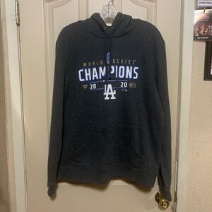 Fanatics LA World Series Champions Hoodie - Dark Gray